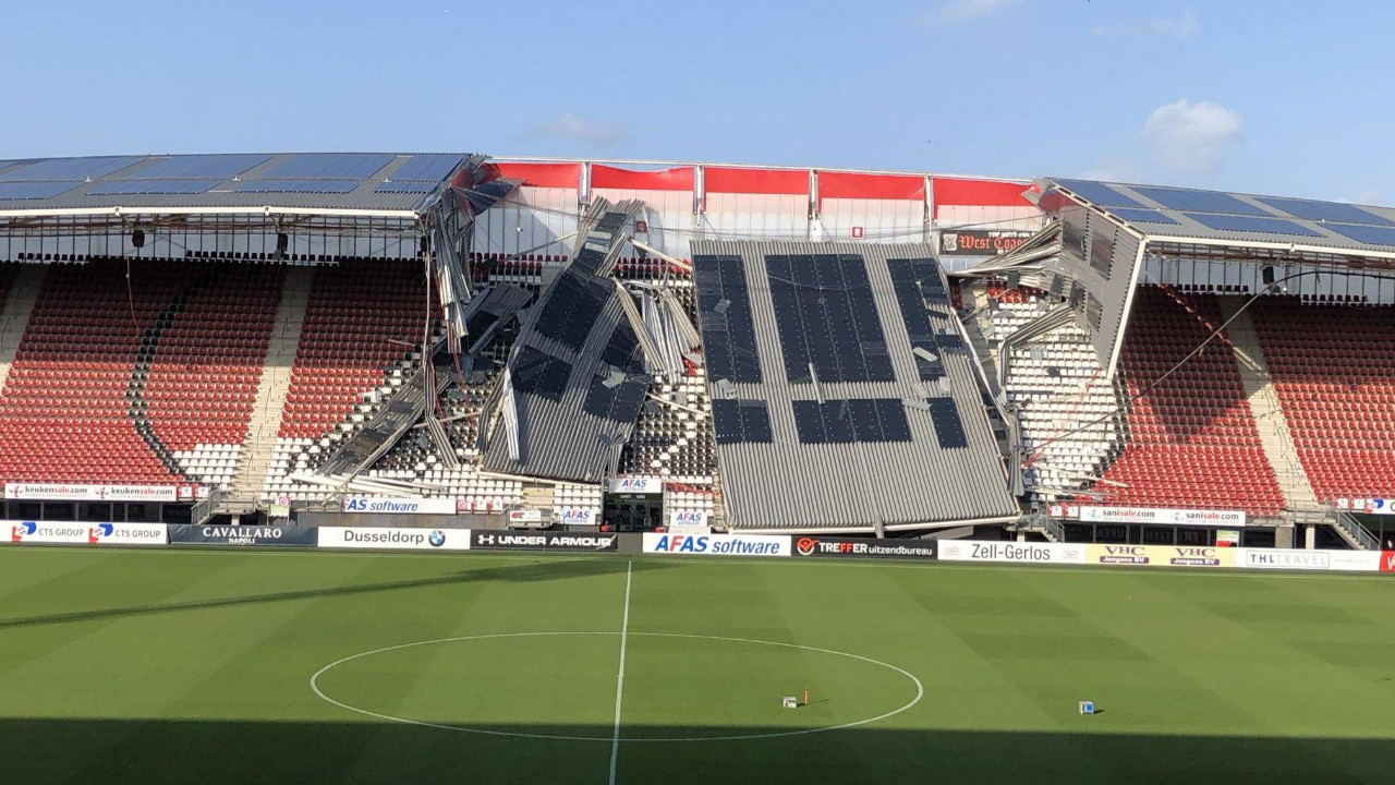 Stadyumda büyük hasar meydana geldi!