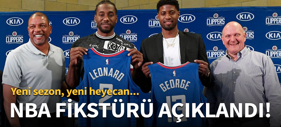 NBA'de fikstür belli oldu!