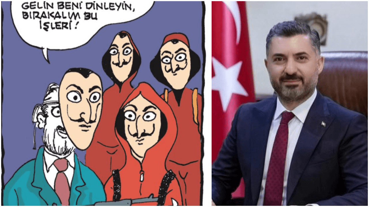 RTÜK Başkanı Şahin Uykusuz'un çizimini beğendi!
