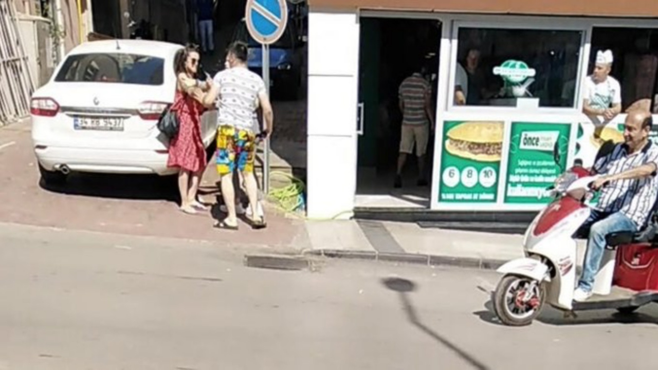 Tartıştığı erkek arkadaşına kafa attı!