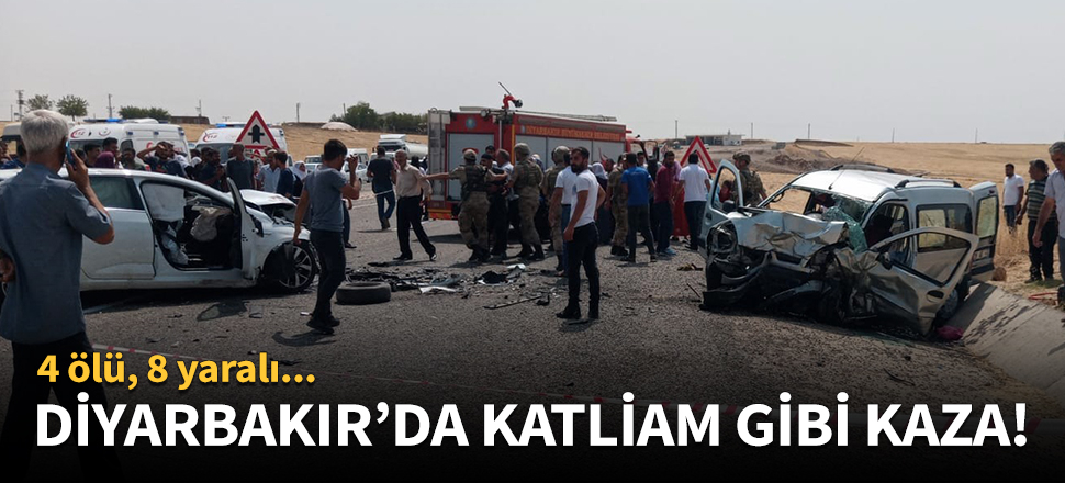 Diyarbakır'da katliam gibi kaza!