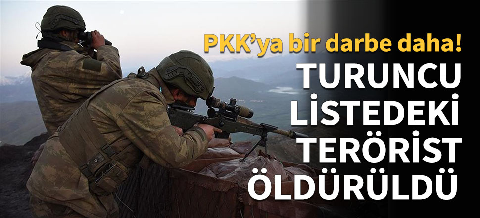 Turuncu listedeki terörist öldürüldü...