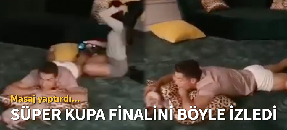 Ronaldo, Süper Kupa finalini böyle izledi!