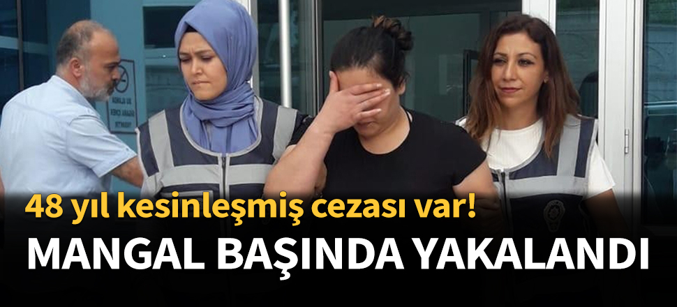 Suç makinesi mangal başında yakalandı...