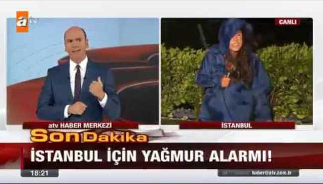 ATV Muhabirinin zor anları...