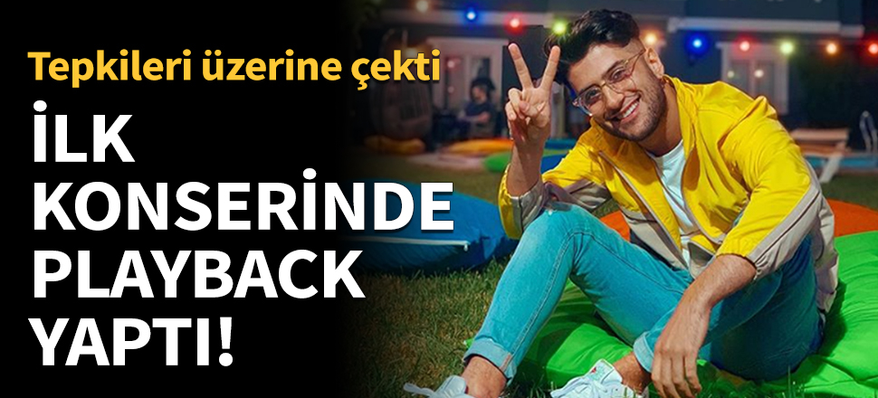 İlk konserinde playback yaptı!