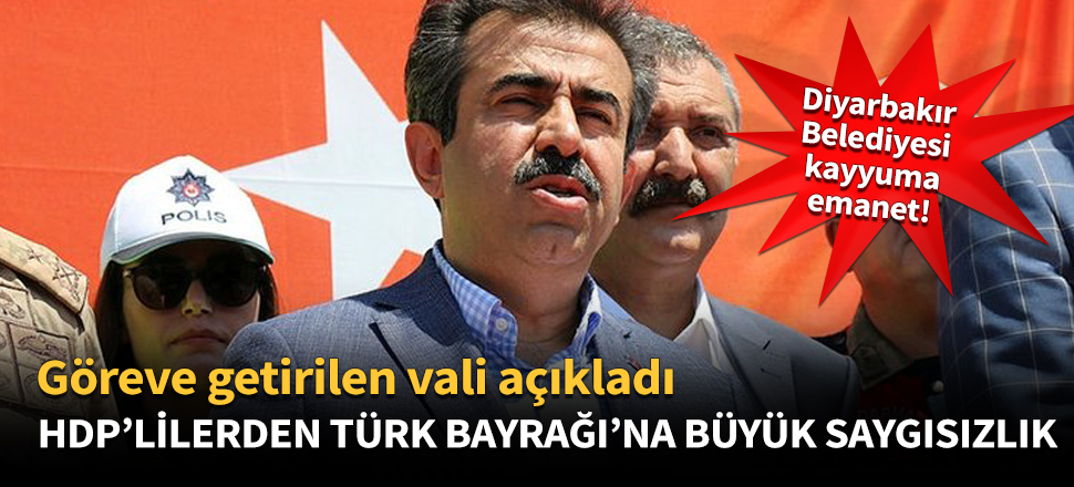 HDP'lilerden Türk Bayrağı'na büyük saygısızlık