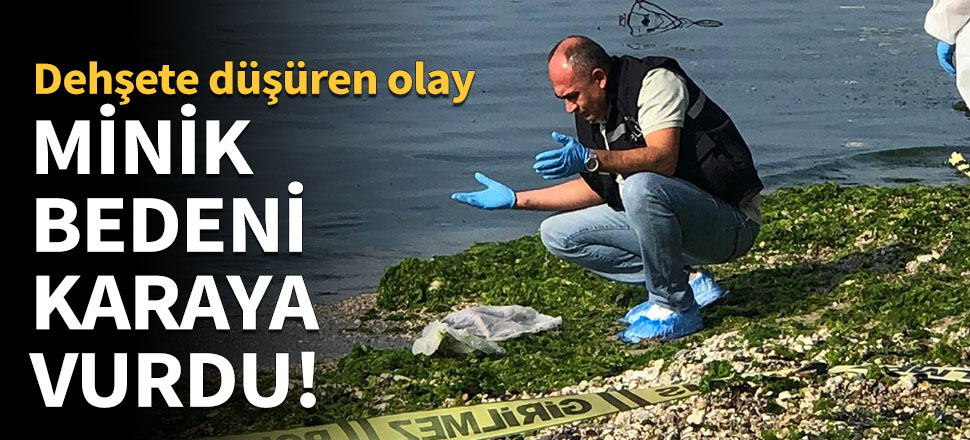 Minik bedeni karaya vurdu!