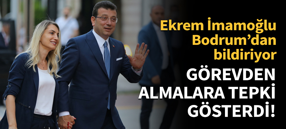 Görevden almalara tepki gösterdi!