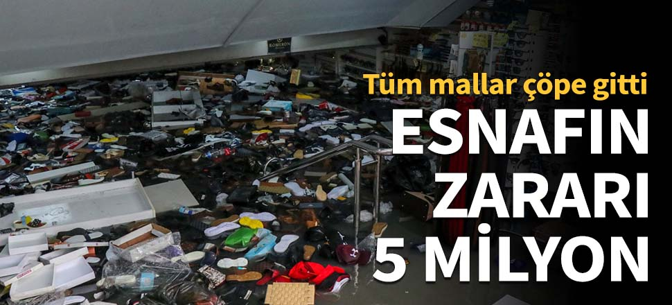 Eminönü'nde esnafın zararı 5 milyon!