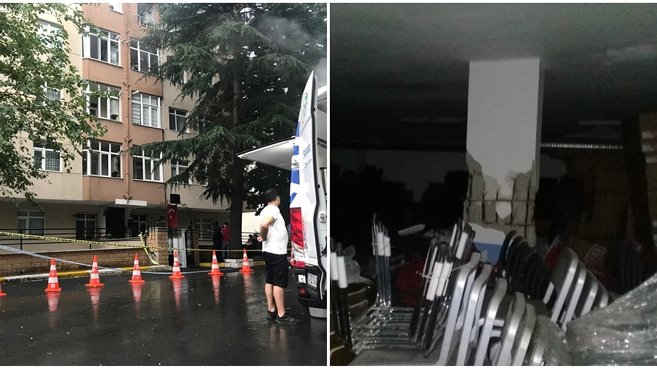 Sarıyer'de 6 katlı apartman tahliye edildi...