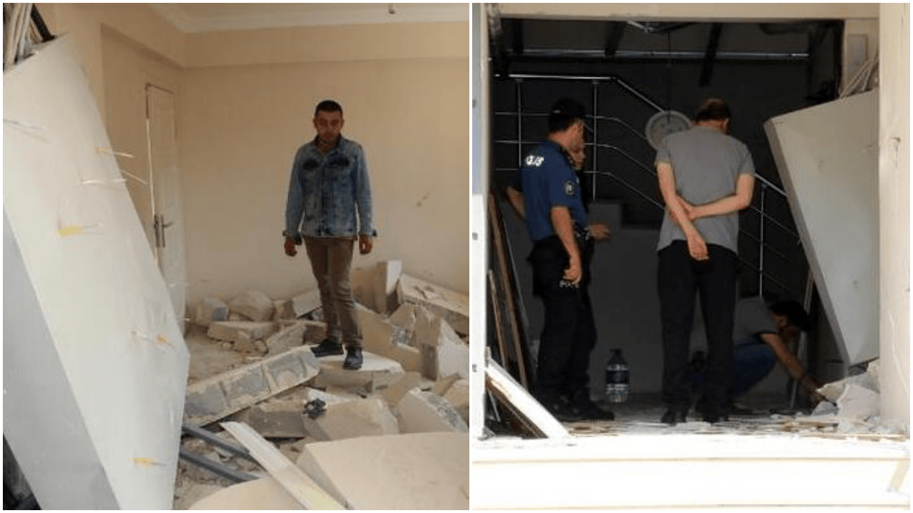 Düzce'de bir apartmanda şiddetli patlama!