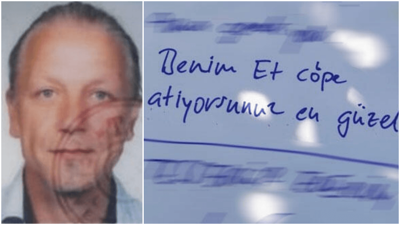 Alman turist "beni çöpe atın" yazıp intihar etti!