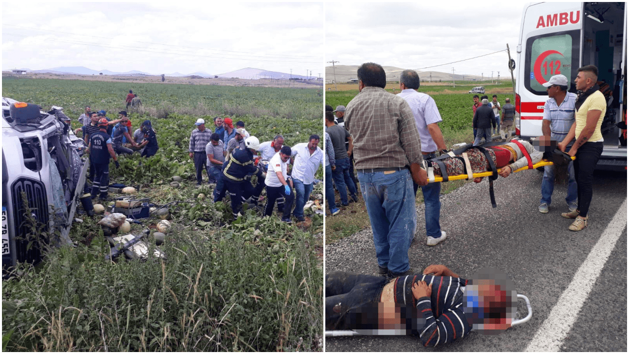 Nevşehir'de feci kaza! Ölü ve yaralılar var...