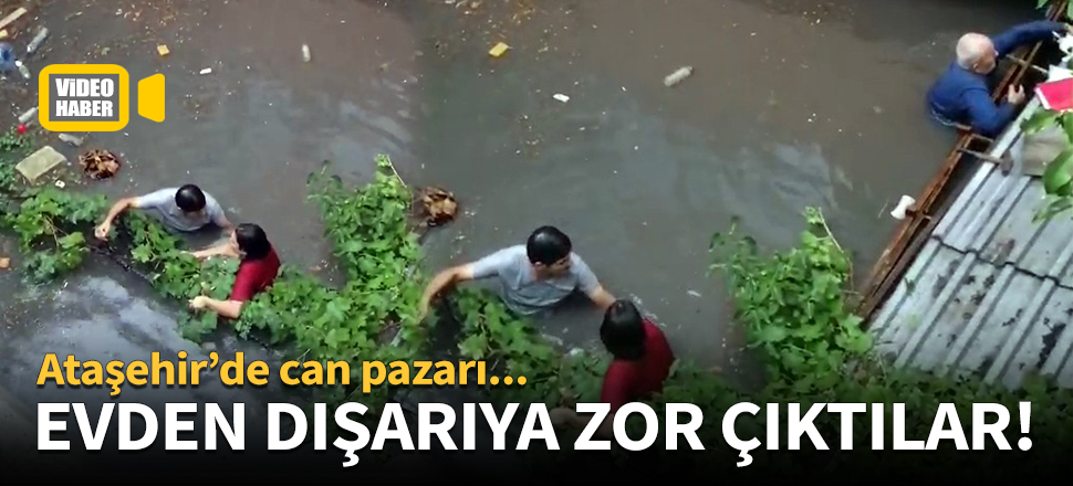 Kendilerini evden zor attılar!
