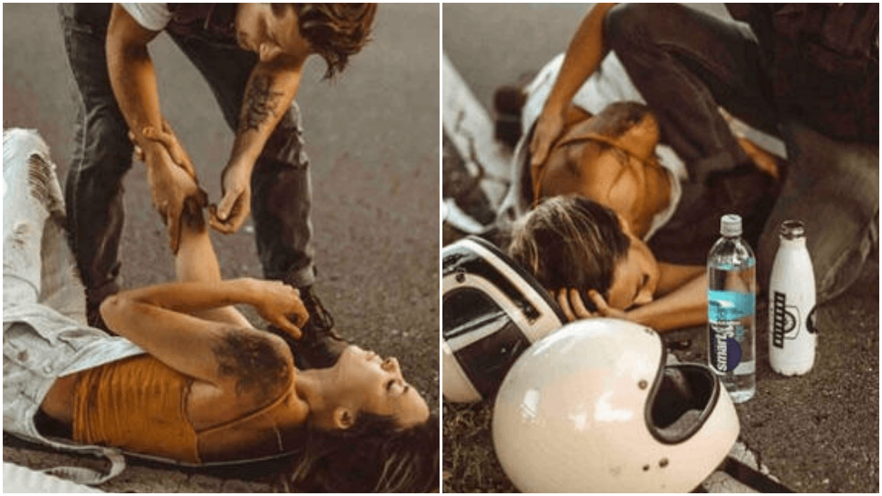 Instagram fenomenini rezil eden kaza!
