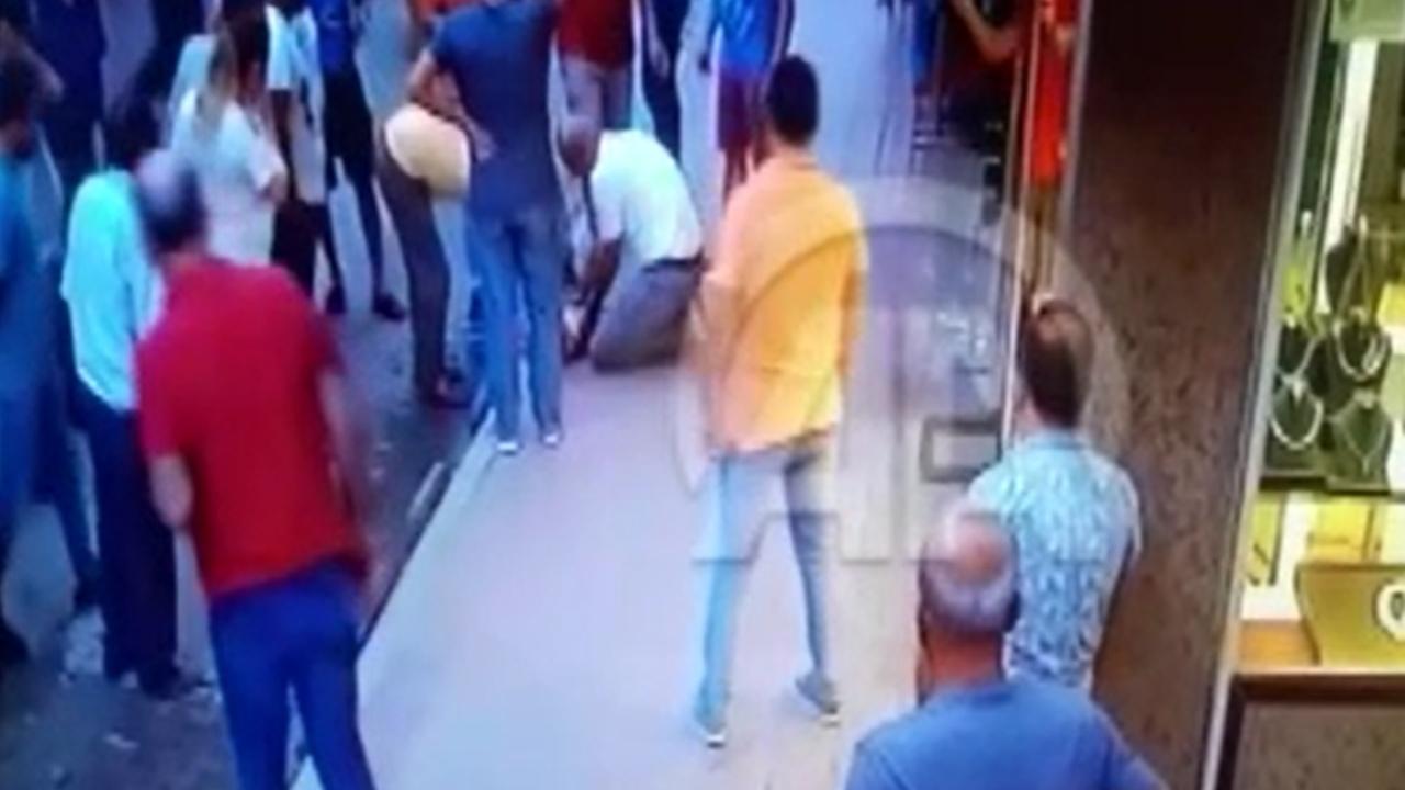 Çocuğun 4. kattan düşme anı güvenlik kamerasında