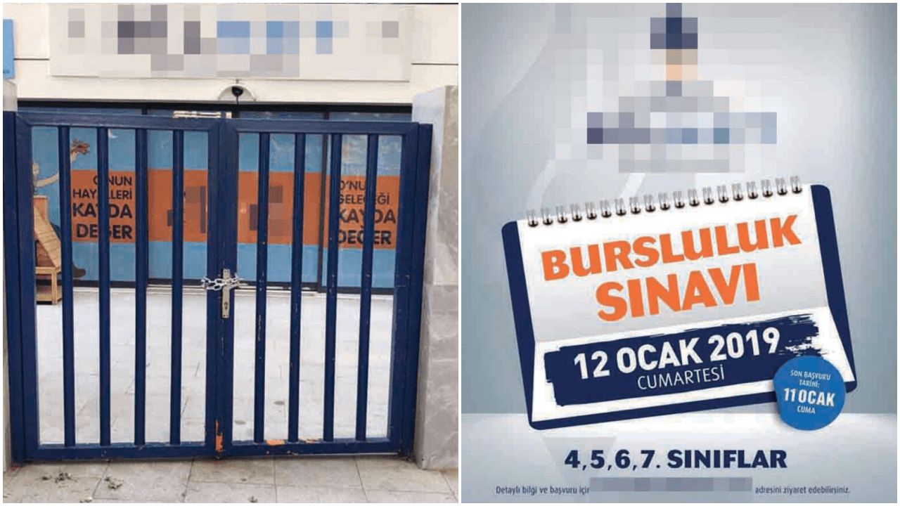 Ünlü okul zincirinin franchising şubesine kilit!