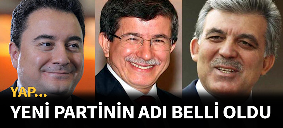 Yeni partinin adı ve logosu belli oldu...