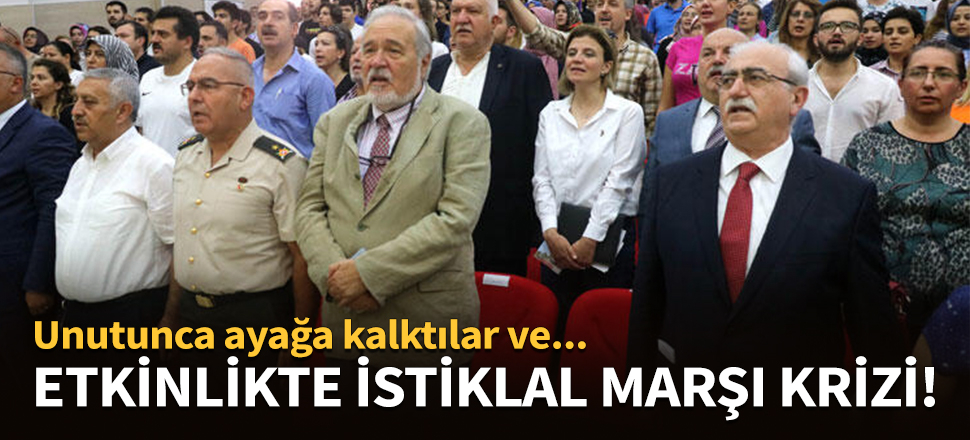 Zafer Haftası etkinliğinde İstiklal Marşı krizi!