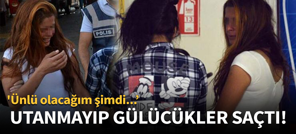 Yaptığından utanmayıp gülücükler saçtı!