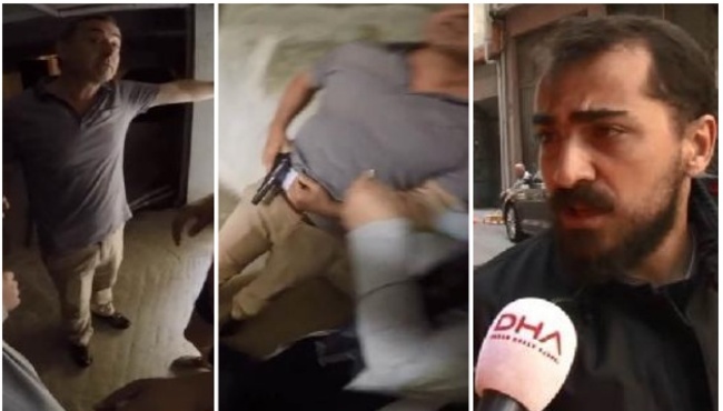 Özel sitenin polis yöneticisi kapalı otoparka girdi motosikletli gence silah çekti...