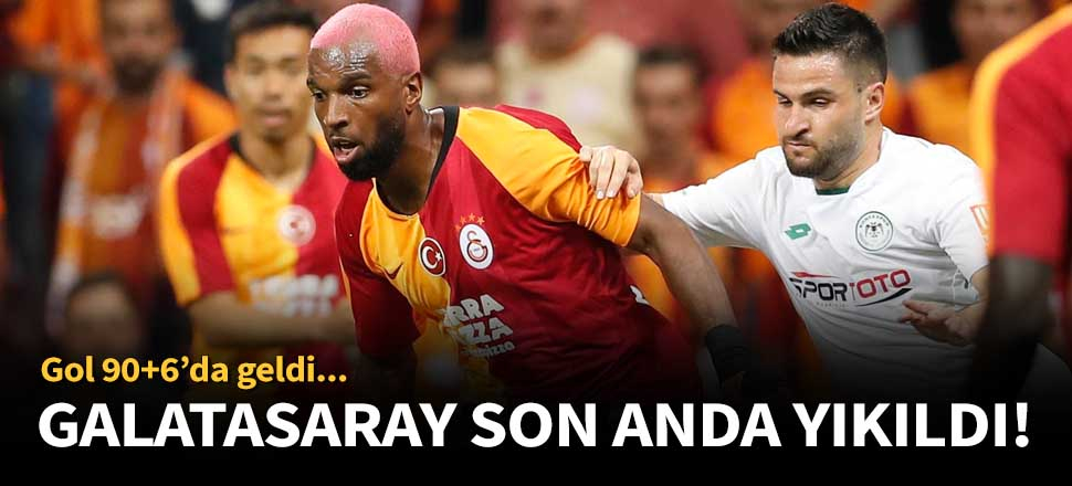 Galatasaray, Konyaspor'la 1-1 berabere kaldı!