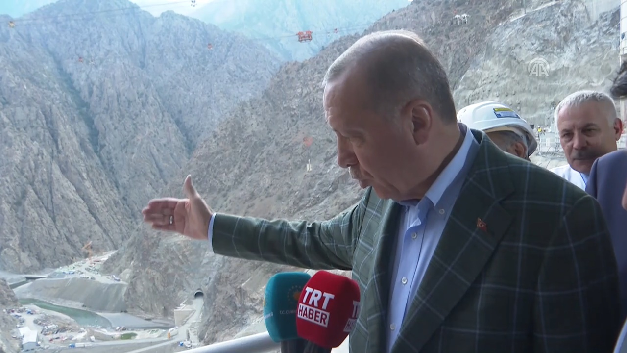 Cumhurbaşkanı Yusufeli Barajı'nda