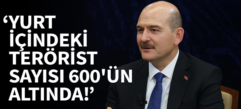 Yurt içindeki terörist sayısı 600'ün altında!