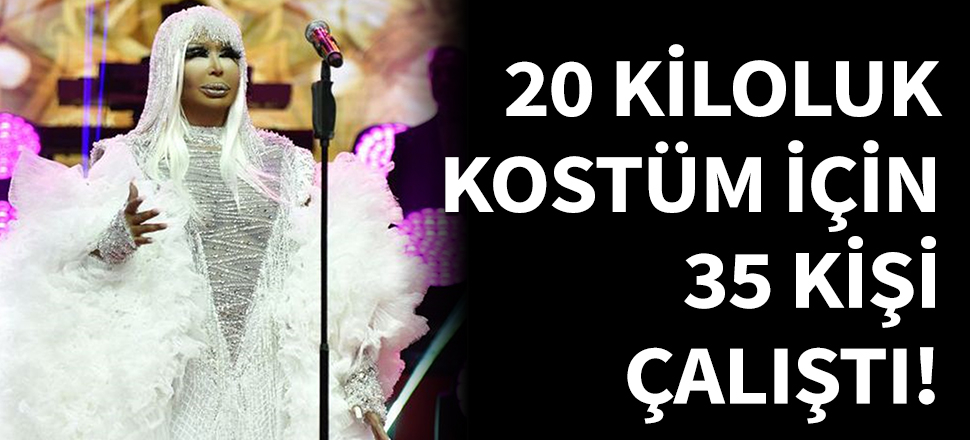 20 kiloluk kostümü için 35 kişi çalıştı!