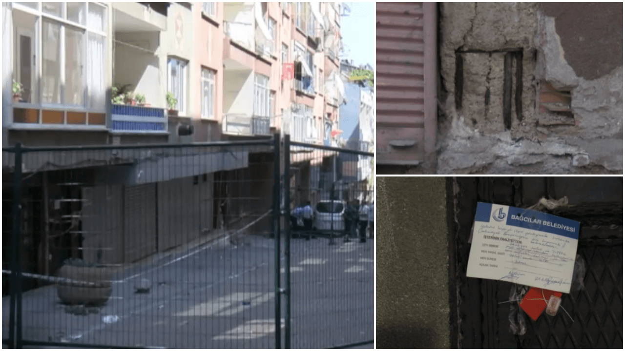 Kolonları patlayan iki bina mühürlendi!