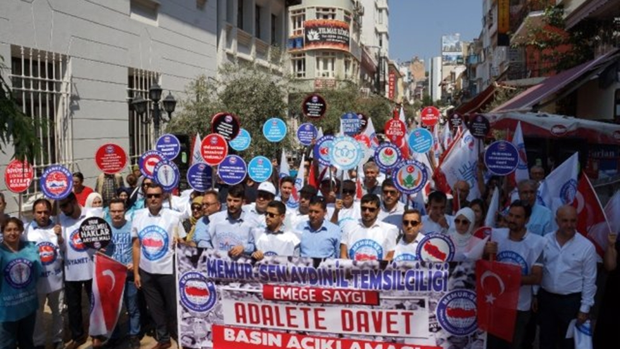 Aydın'da Memur Sen Aydın Şube Başkanı Ali Aygül; “Biz bu ülkenin alın teriyiz”