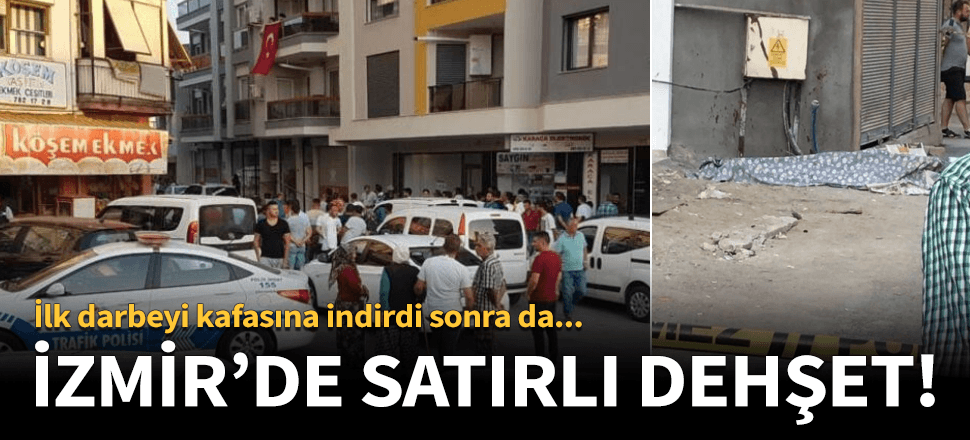 İlk darbeyi başına vurdu sonra da yerde devam etti