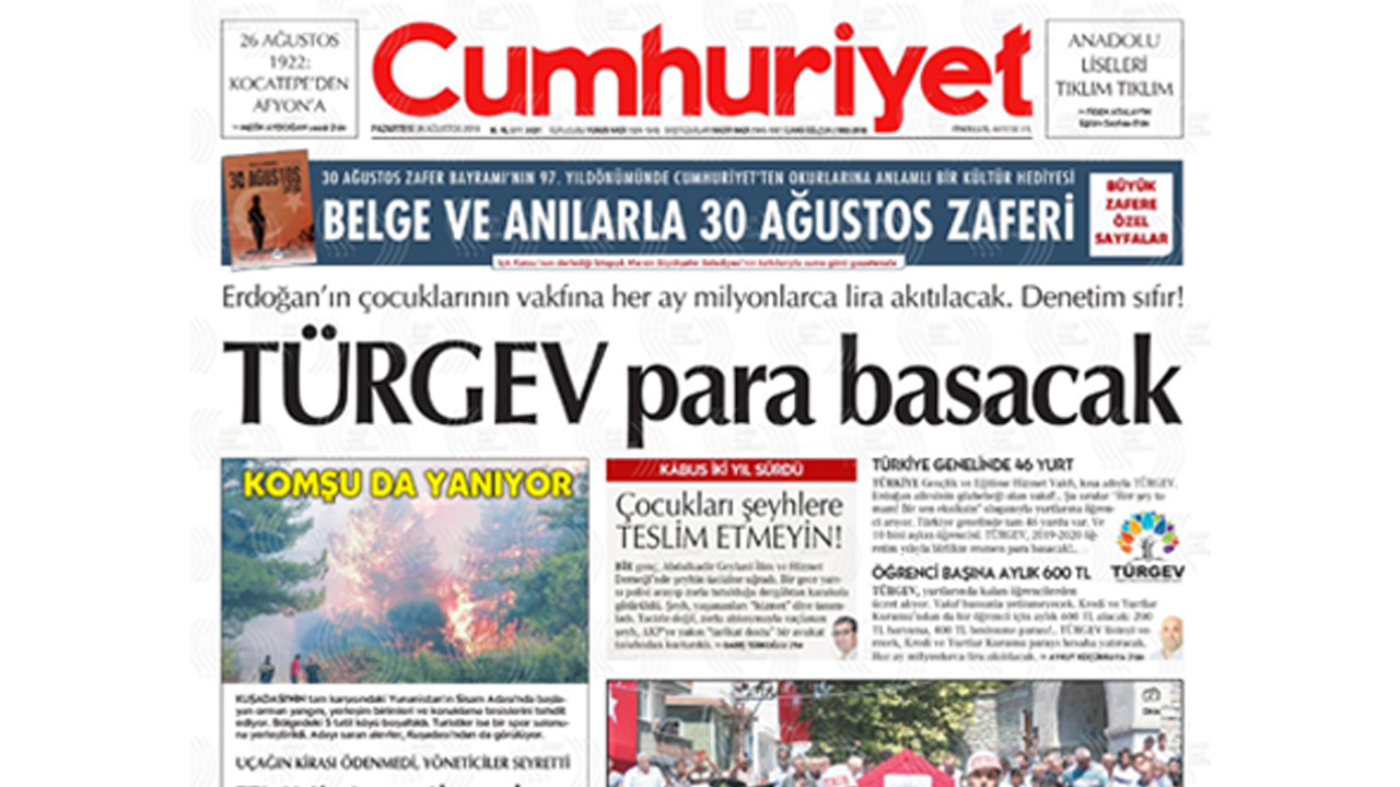 TÜRGEV'den, Cumhuriyet'e "Psikolojik harp aygıtı" suçlaması