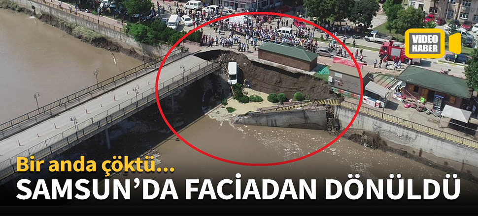 Samsun'da faciadan dönüldü!