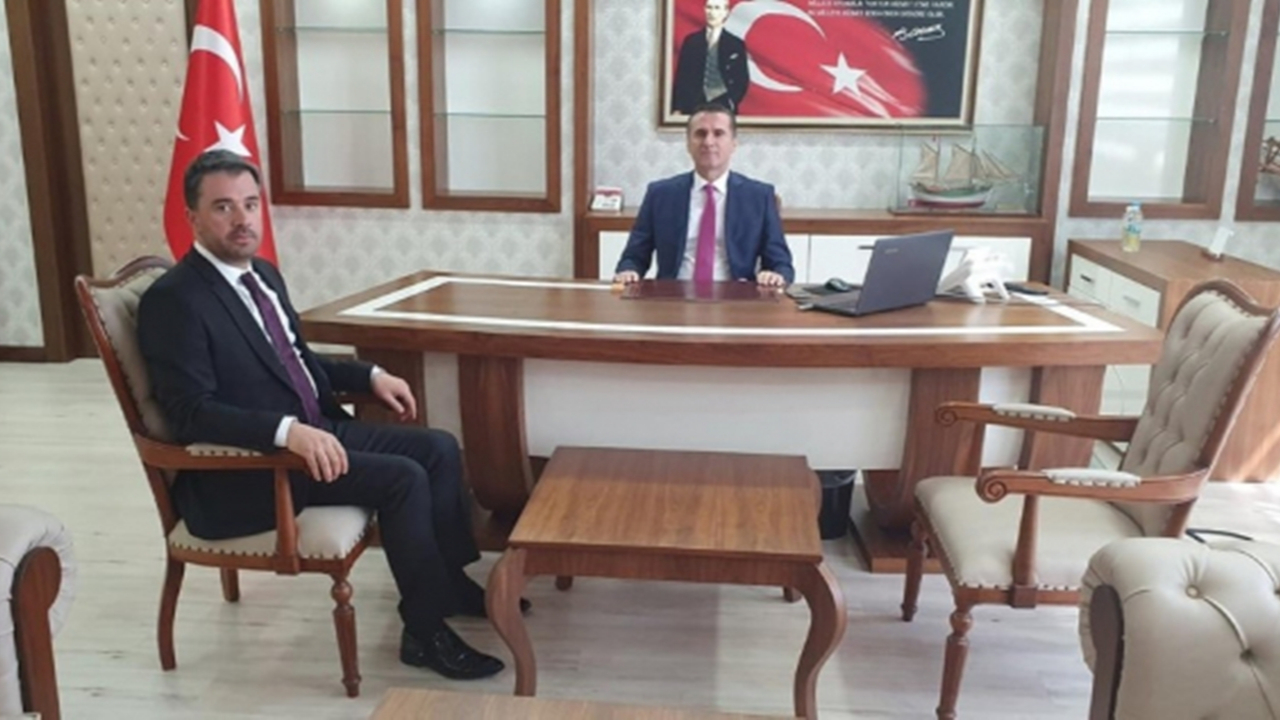 Ankara'da Başkan Ertuğrul Çetin’den Kaymakam Mehmet Yıldız’a hayırlı olsun ziyareti
