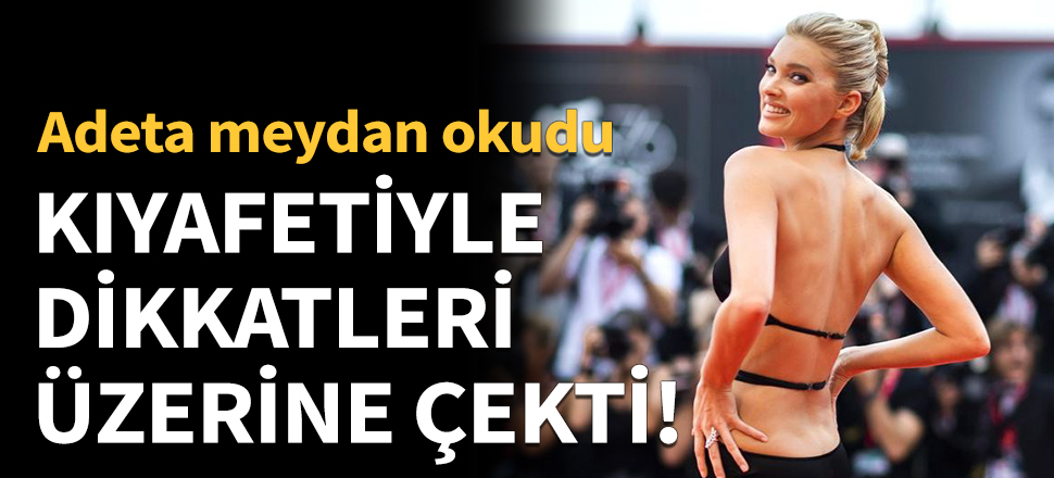 Kıyafetiyle dikkatleri üzerine çekti!