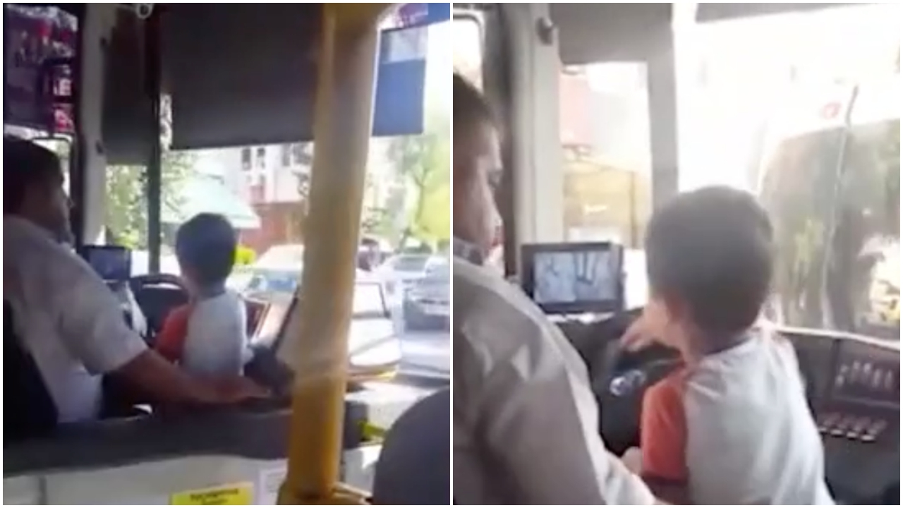 Yolcuların canını küçücük çocuğa emanet etti!