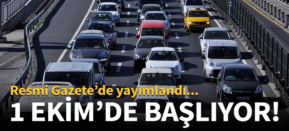 1 Ekim'de başlıyor!