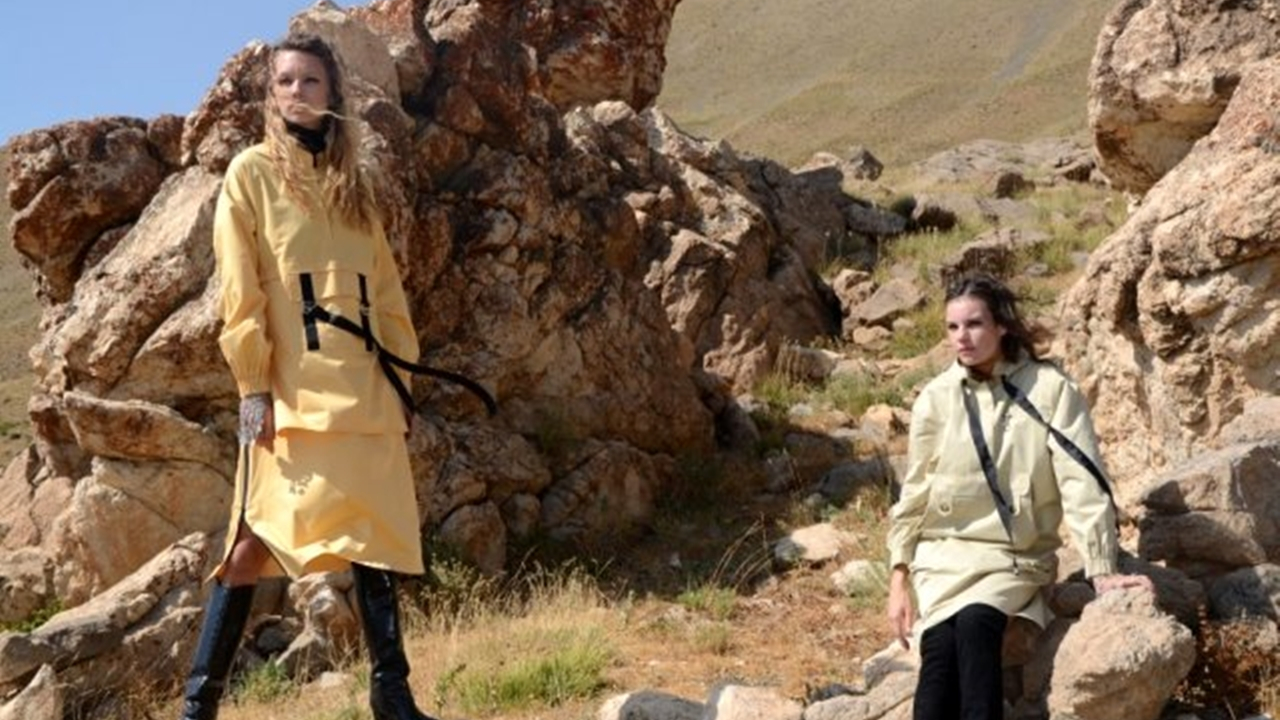 Terörden temizlenen topraklarda moda çekimi yaptı!