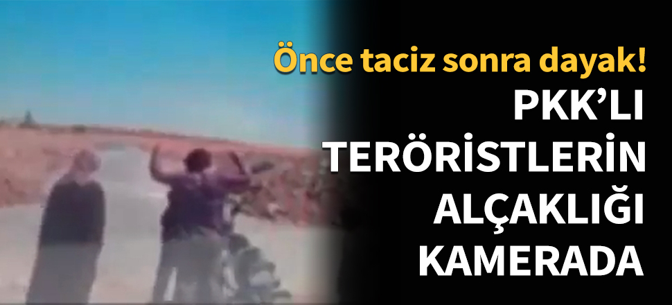 PKK'lı teröristlerin alçaklığı kamerada...