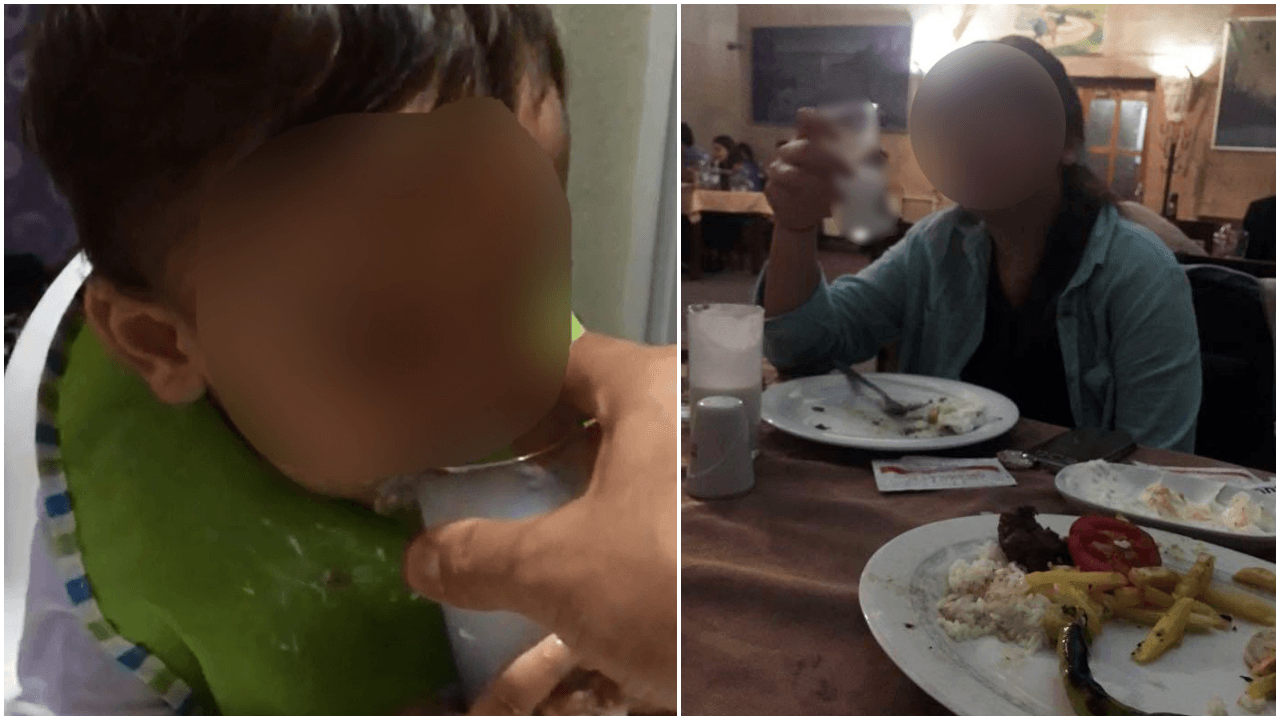 2,5 yaşındaki çocuğa rakı içirdiler!
