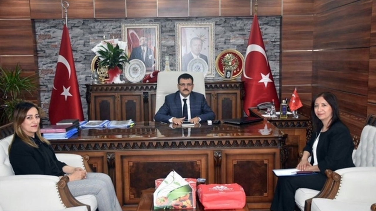 Hakkari'de ADEM yetkililerinden Kaymakam Osman Doğramacı’ya ziyaret