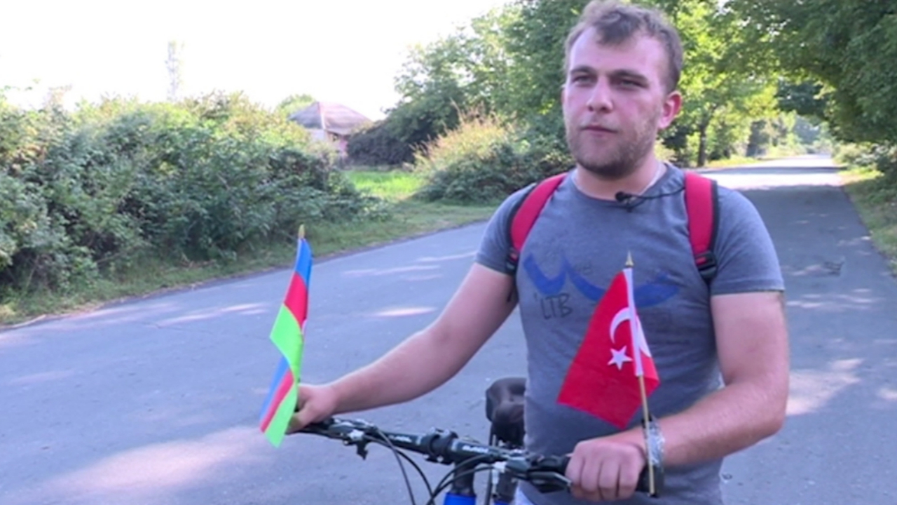 Erdoğan'la görüşmek için pedal çeviriyor!