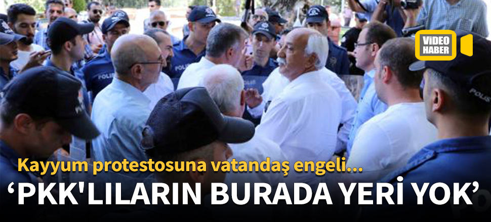 Kayyum protestosuna vatandaş engeli!