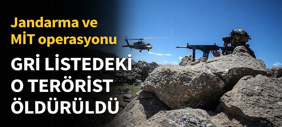 Gri listedeki o terörist öldürüldü...