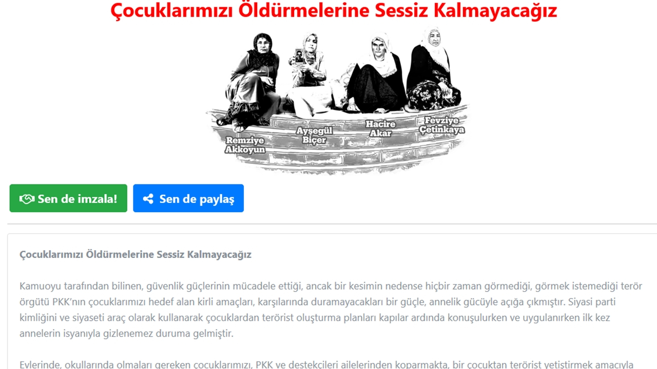 Diyarbakır annelerine destek için site kurdular!