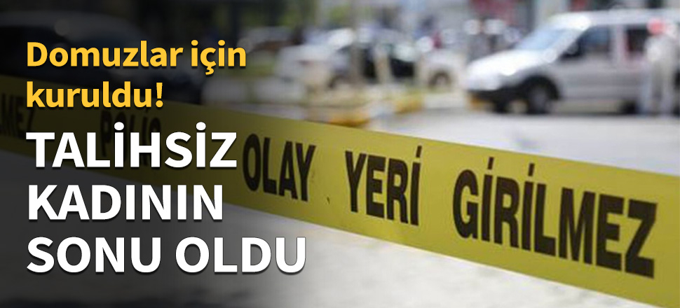 Talihsiz kadının sonu oldu...