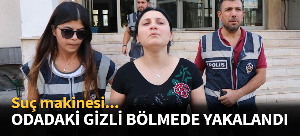 Yatak odasındaki gizli bölmede yakalandı!