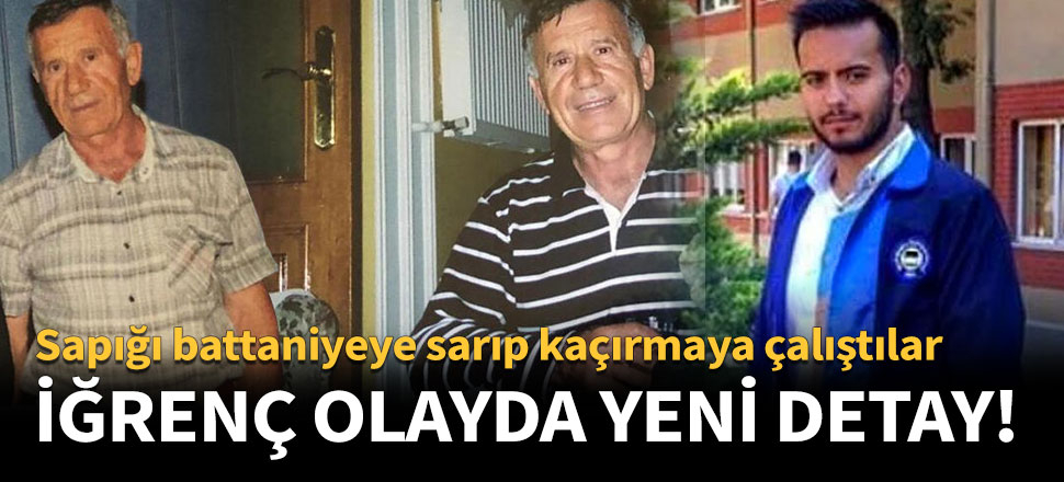 Sapığı battaniyeye sarıp kaçırmaya çalıştılar!